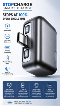 Smart Auto Disconnect USB-C Charging Adapter – Intelligent Battery Protection Device