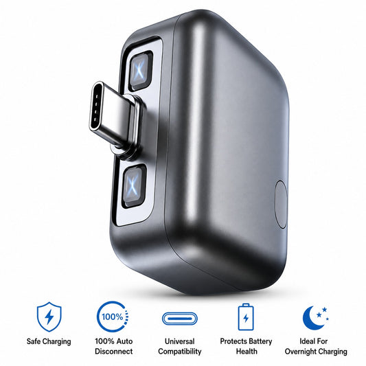 Smart Auto Disconnect USB-C Charging Adapter – Intelligent Battery Protection Device