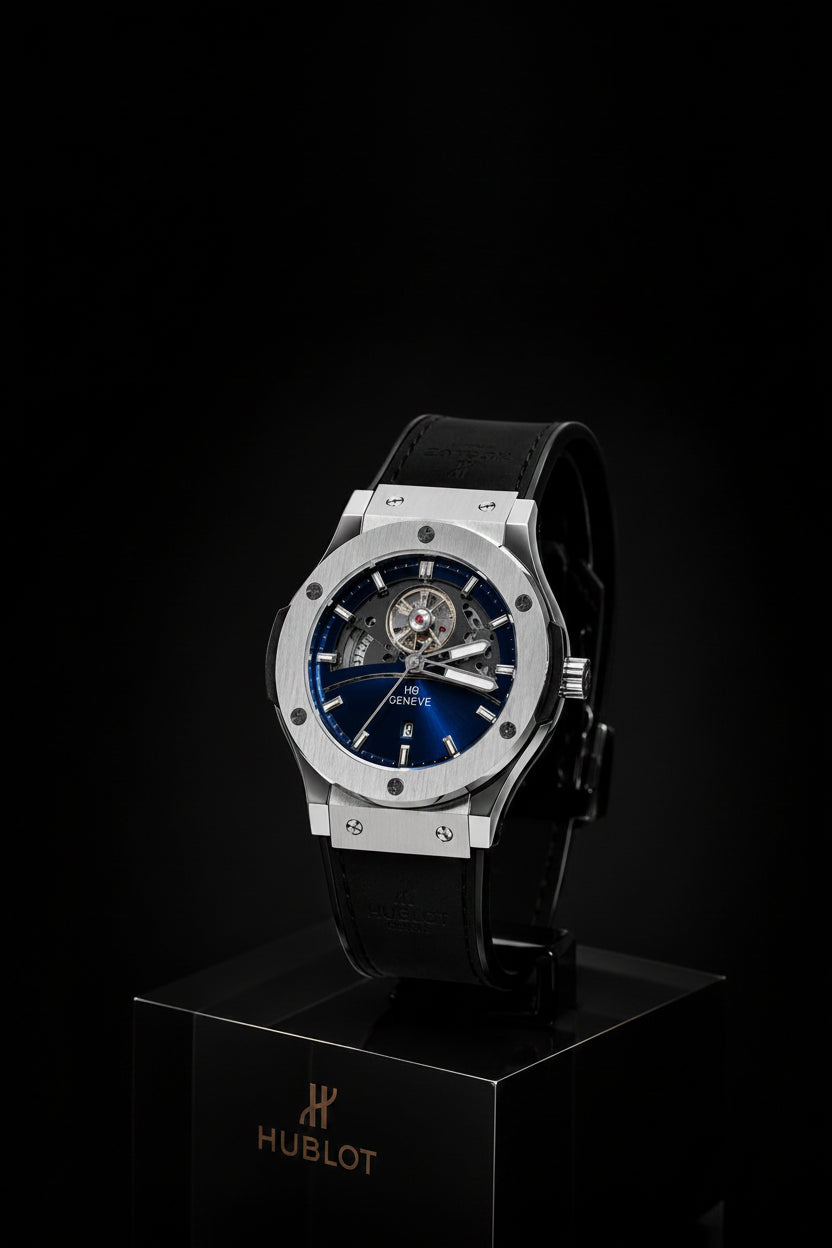 Hublot Classic Fusion Rose Gold Skeleton Automatic – Blue Sunburst Dial | Luxury Swiss Mechanical Watch