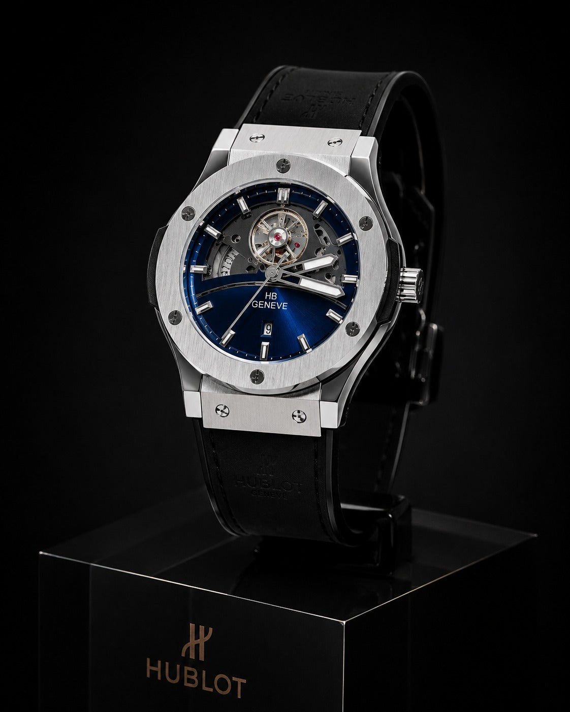 Hublot Classic Fusion Rose Gold Skeleton Automatic – Blue Sunburst Dial | Luxury Swiss Mechanical Watch