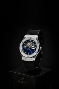 Hublot Classic Fusion Rose Gold Skeleton Automatic – Blue Sunburst Dial | Luxury Swiss Mechanical Watch