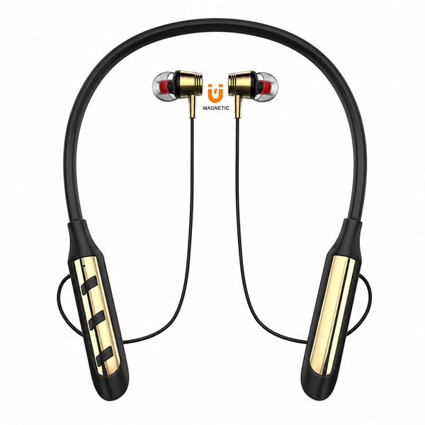 TENHOWSEN T-B01 Wireless Bluetooth Neckband – Dual Battery | 50 Hours Music Time | Magnetic Earbuds | Bluetooth 5.3 | Type-C Fast Charging | Hi-Res Audio