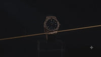 Hublot Genève Luxury Quartz Watch – Rose Gold Crystal Bezel | Blue Sunburst Dial | Premium Leather Strap